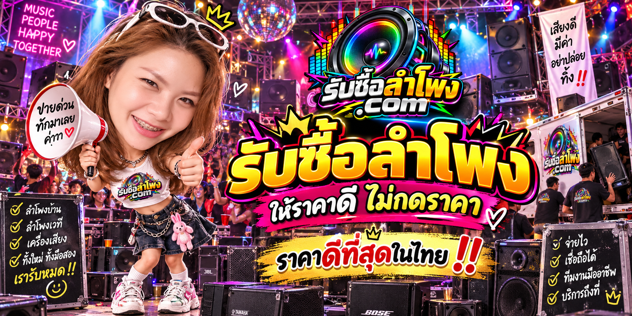 รับซื้อลำโพง.com รับซื้อลำโพงบ้าน ลำโพงเวที และเครื่องเสียง